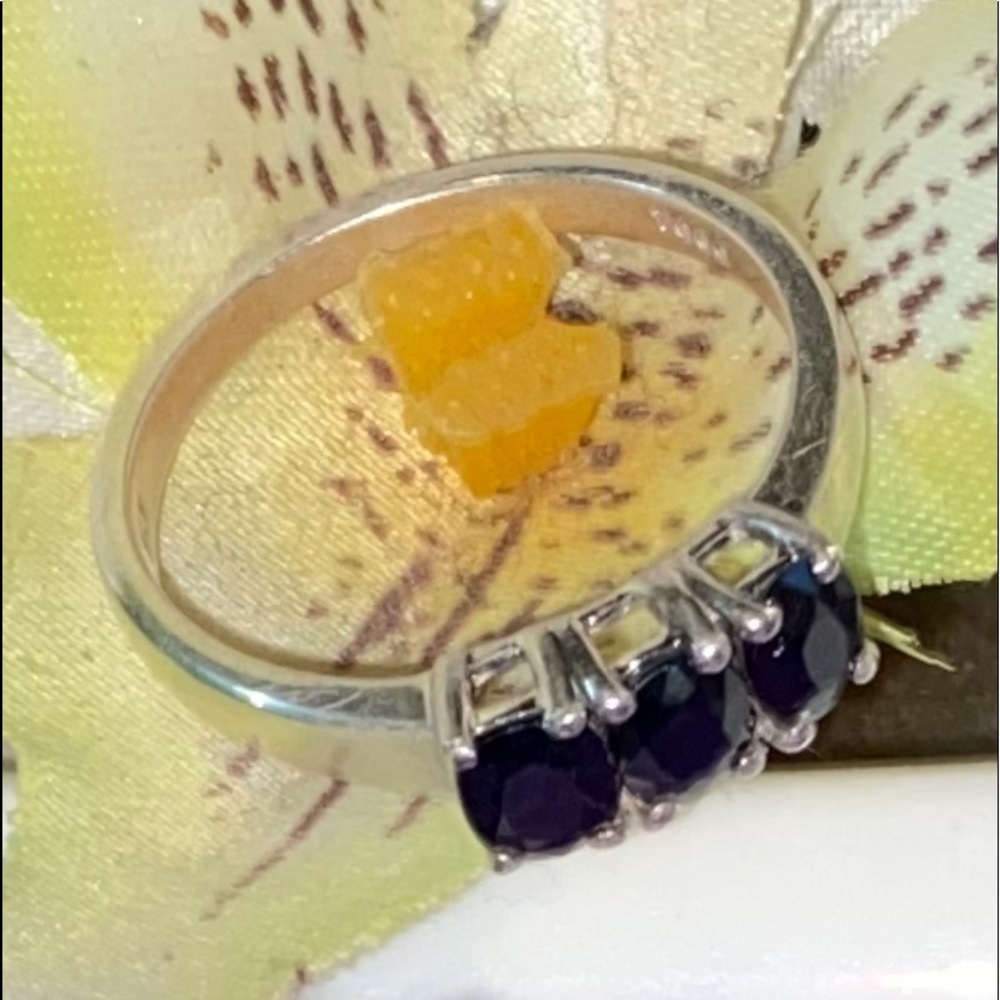 ❤️GIFTED❤️Limited Edition Blue Sapphire Sz 7 - Picture 14 of 16